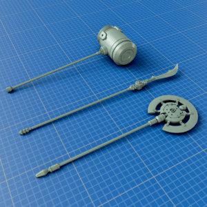 WP 001 - Spears and Mace 1/100